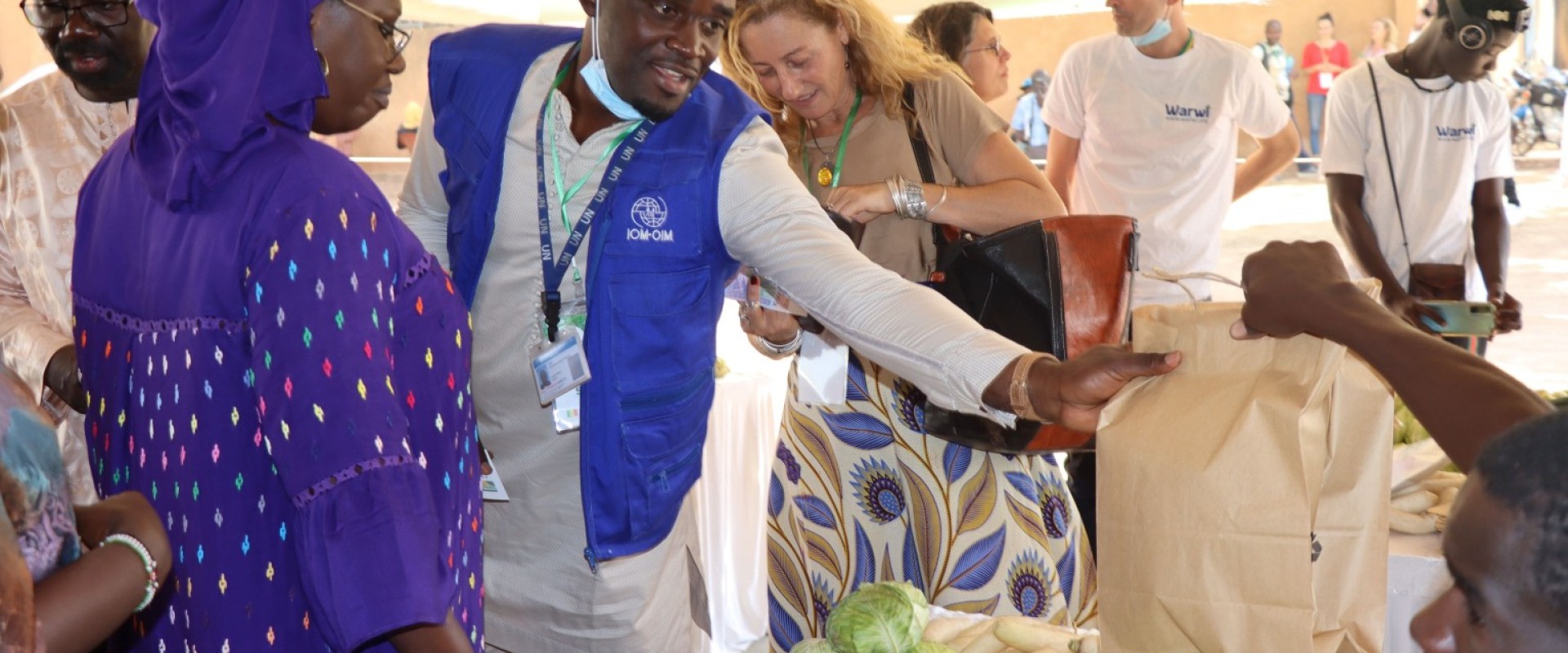 Visiting booths at the Green Job Fair. Photo credit: IOM Senegal.
